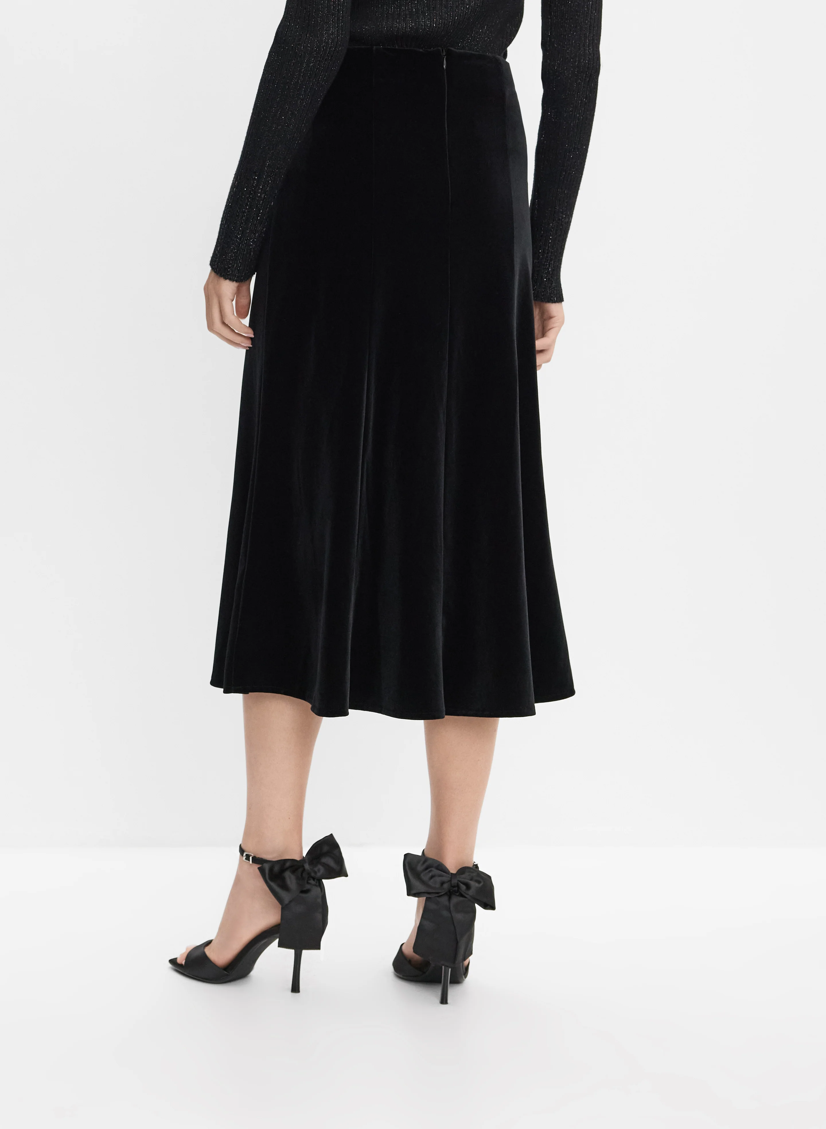 Velvet Midi Skirt - Image 2