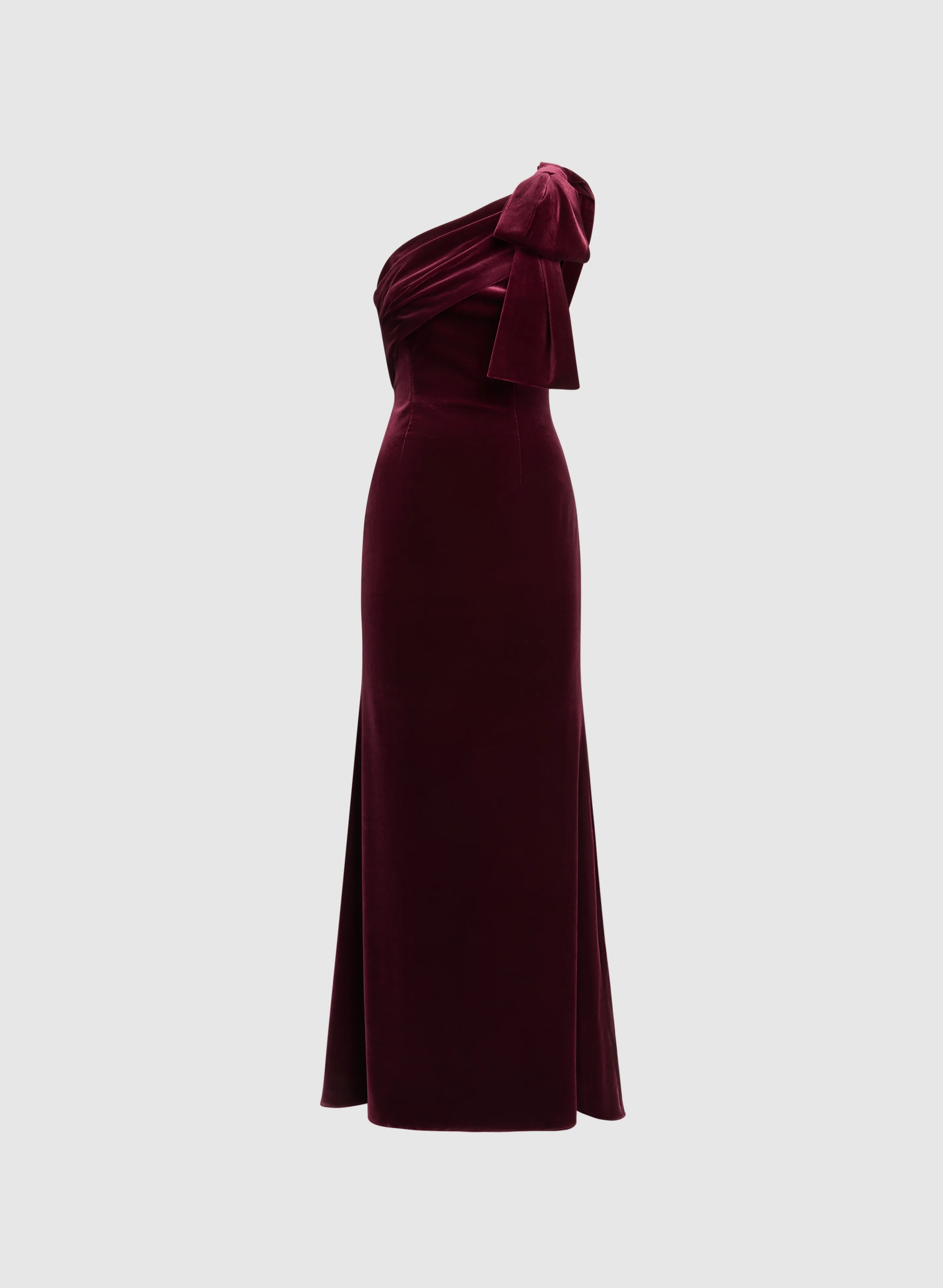 Velvet One-Shoulder Dress - Image 5