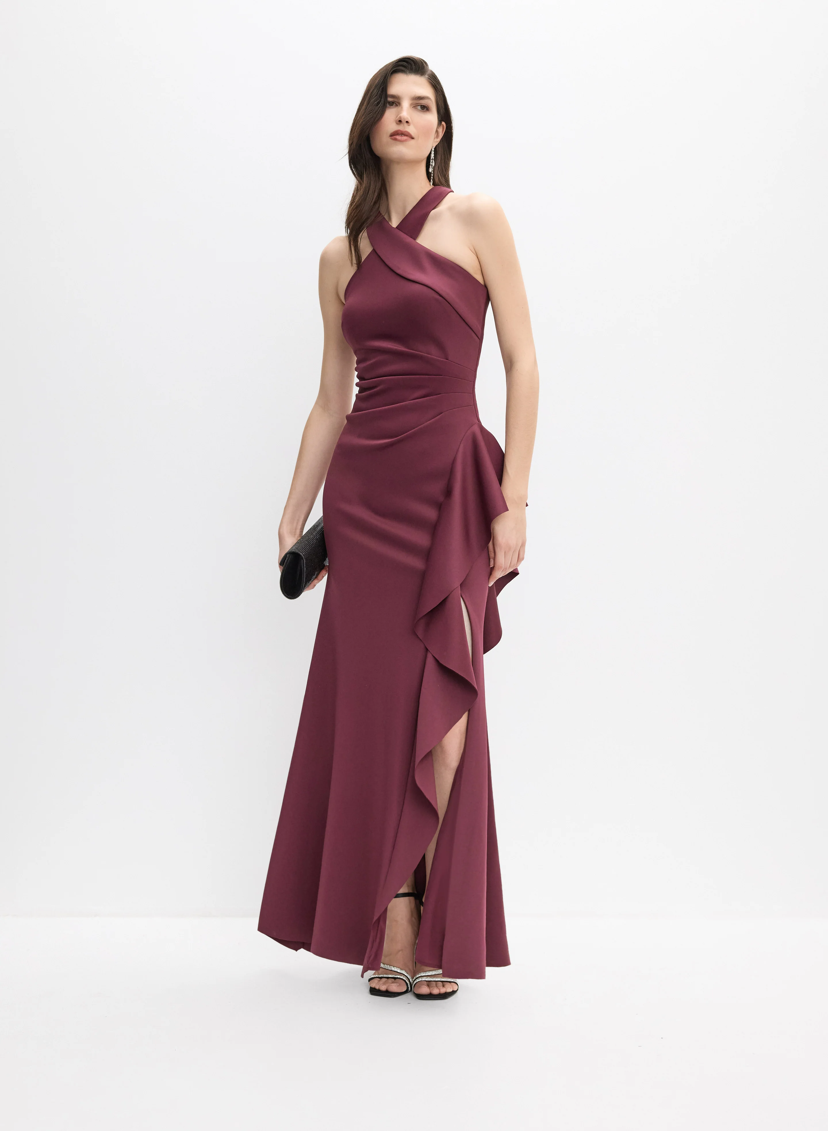 Waterfall Ruffle Dress