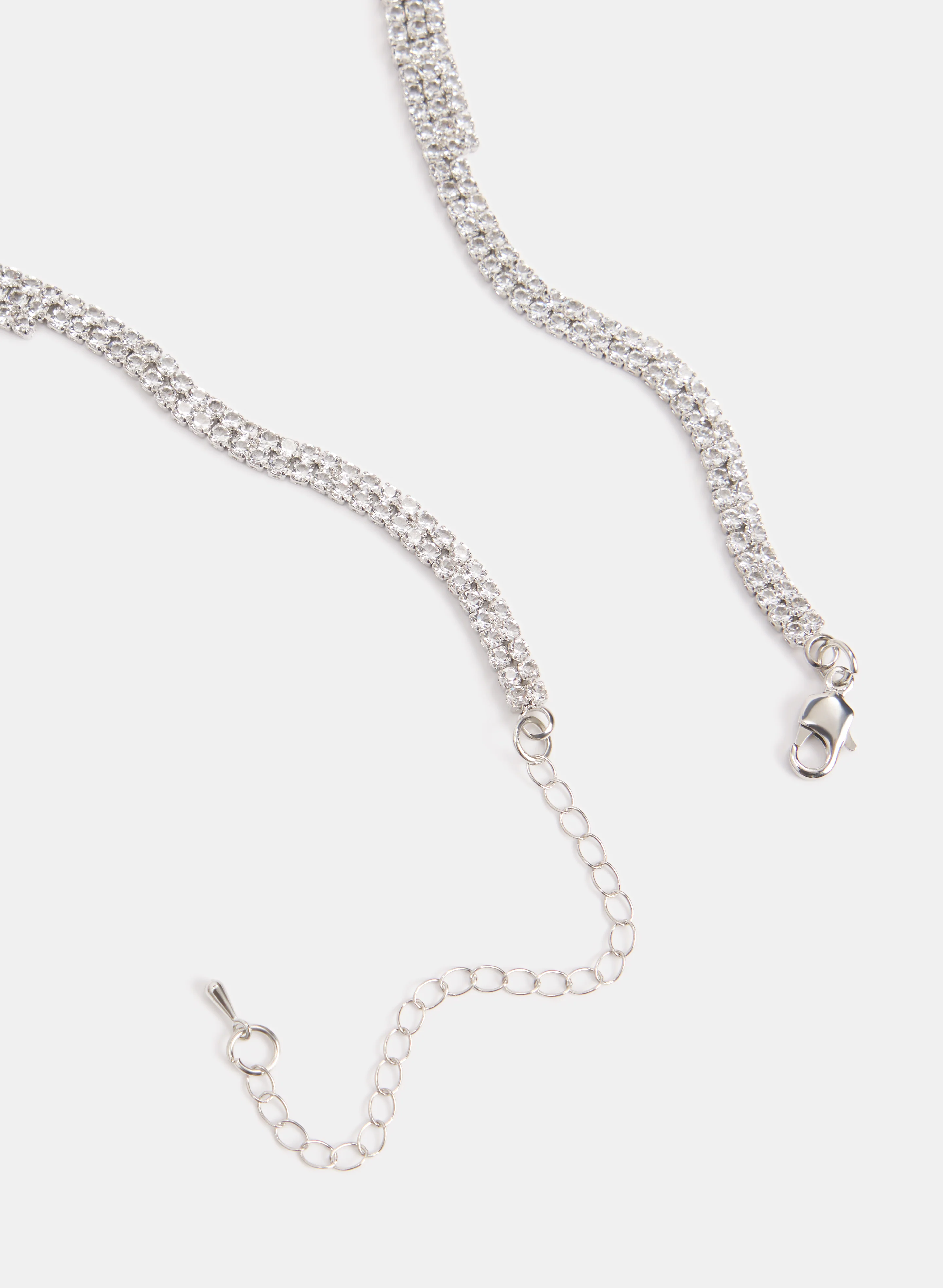 Wavy Baguette Necklace - Image 2