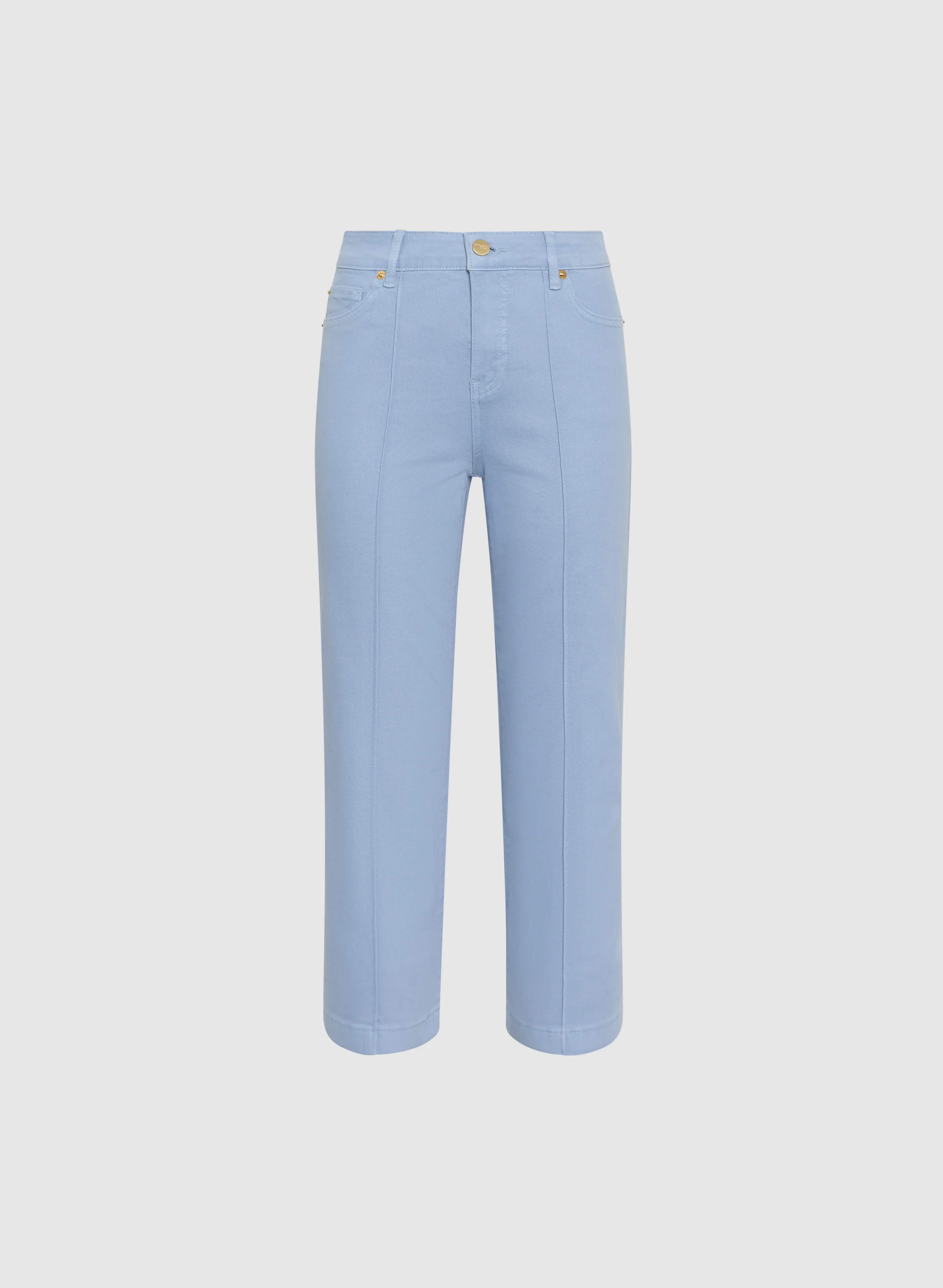 Wide-Leg Denim Capris - Image 6