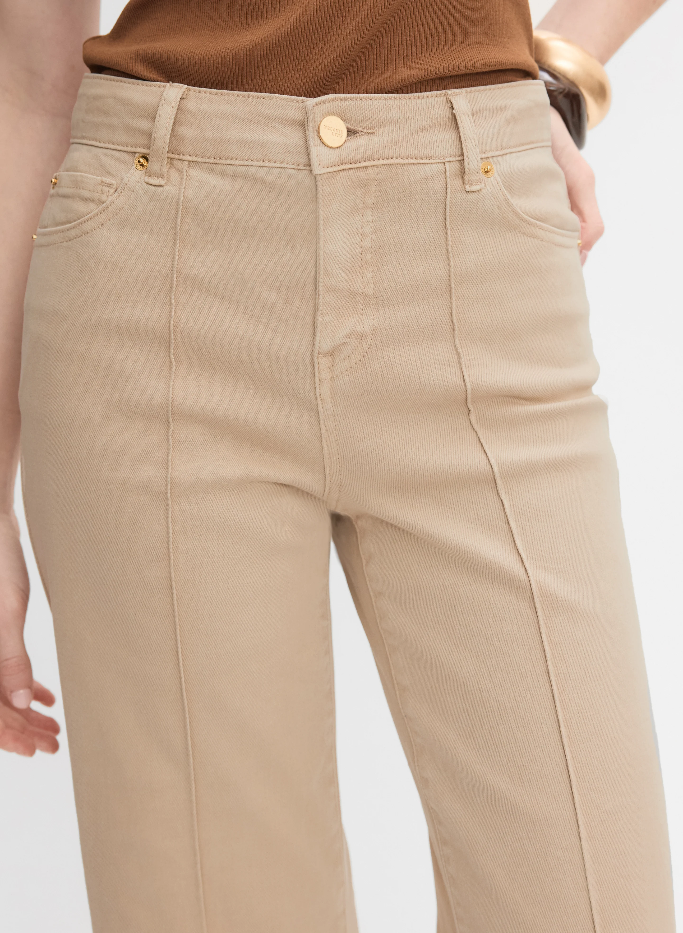Wide-Leg Denim Capris - Image 4