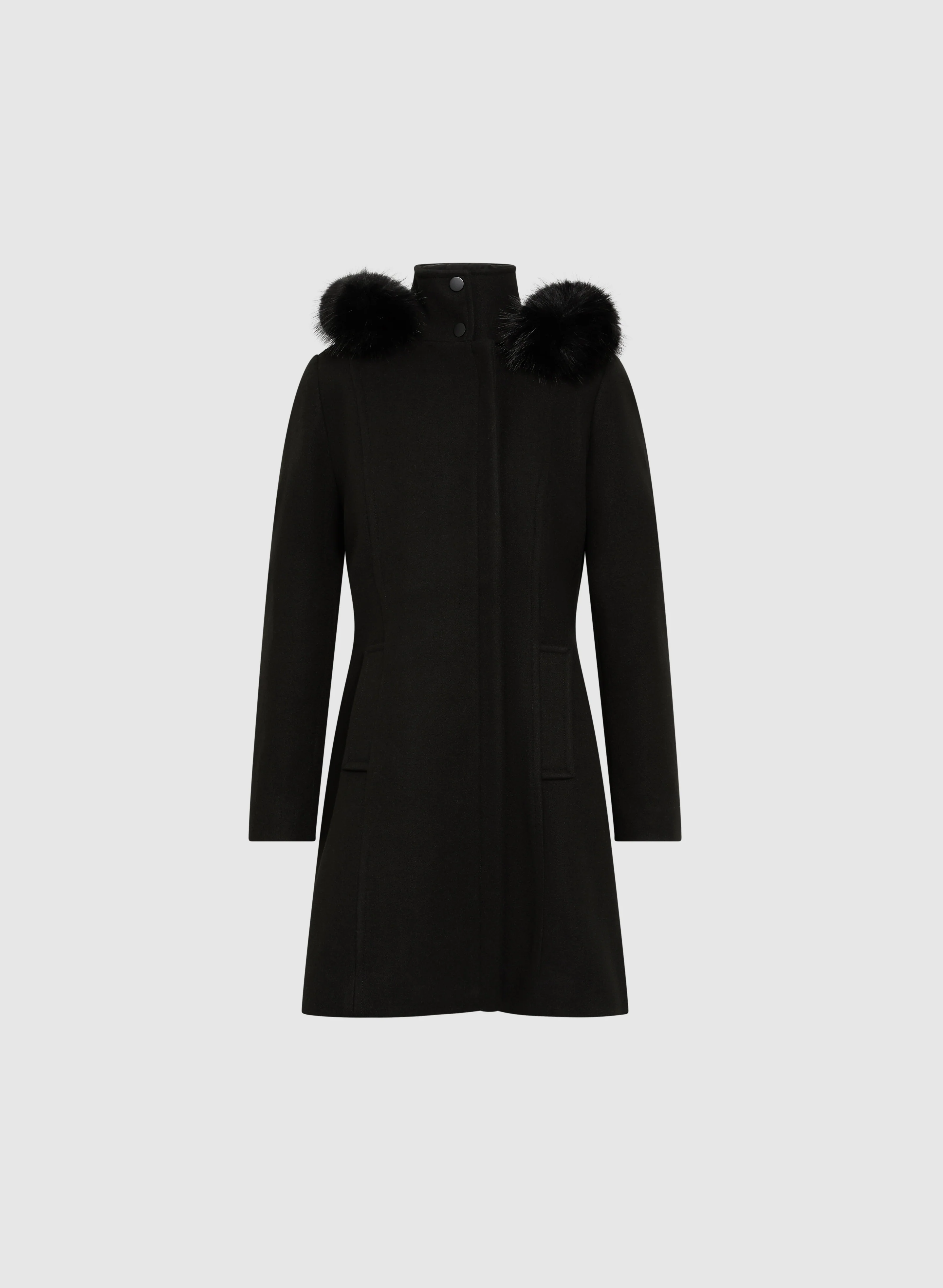 Wool-Blend A-Line Coat - Image 6