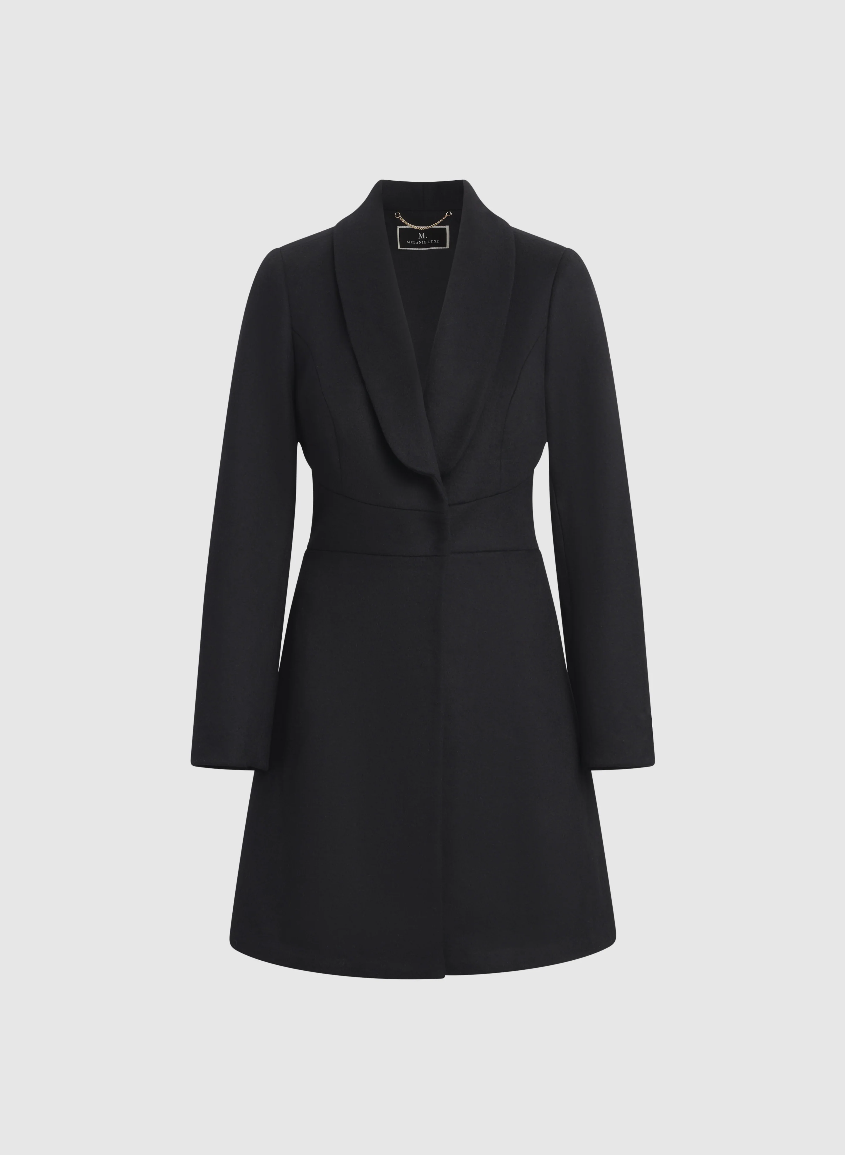Wool-Blend Shawl Collar Coat - Image 5