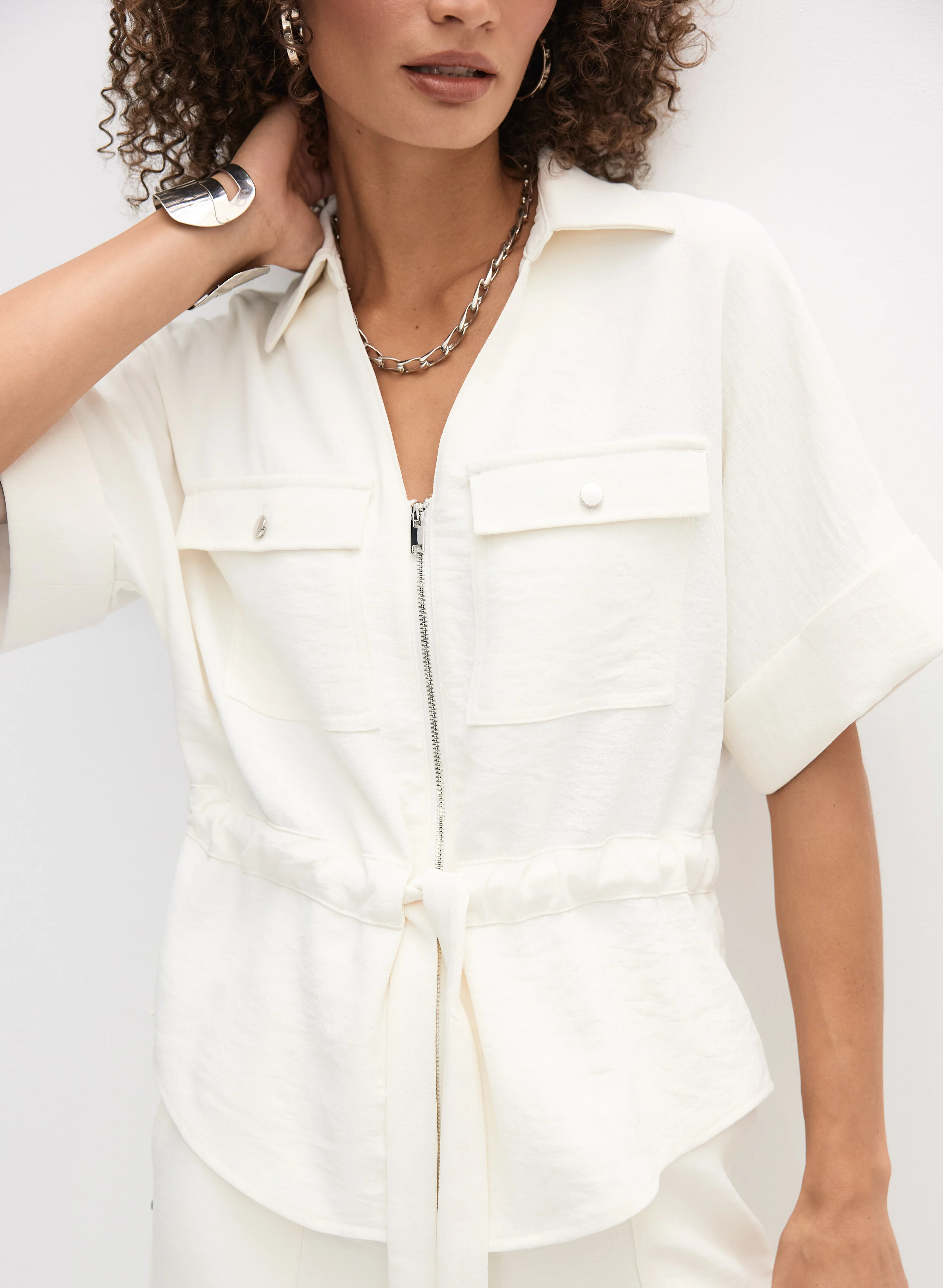 Zip & Drawstring Jacket - Image 3