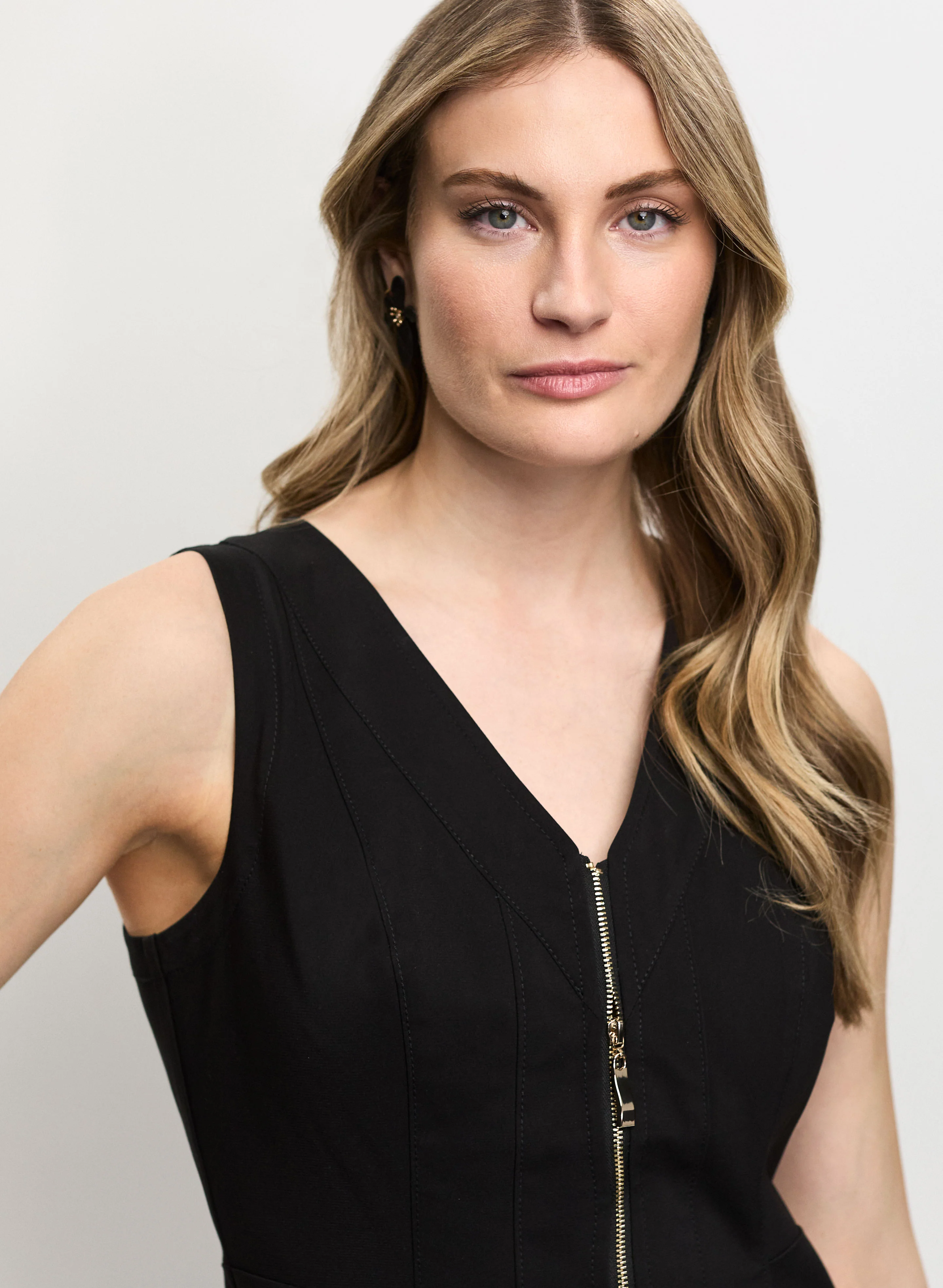 Short Zip-Front Dress - Image 4