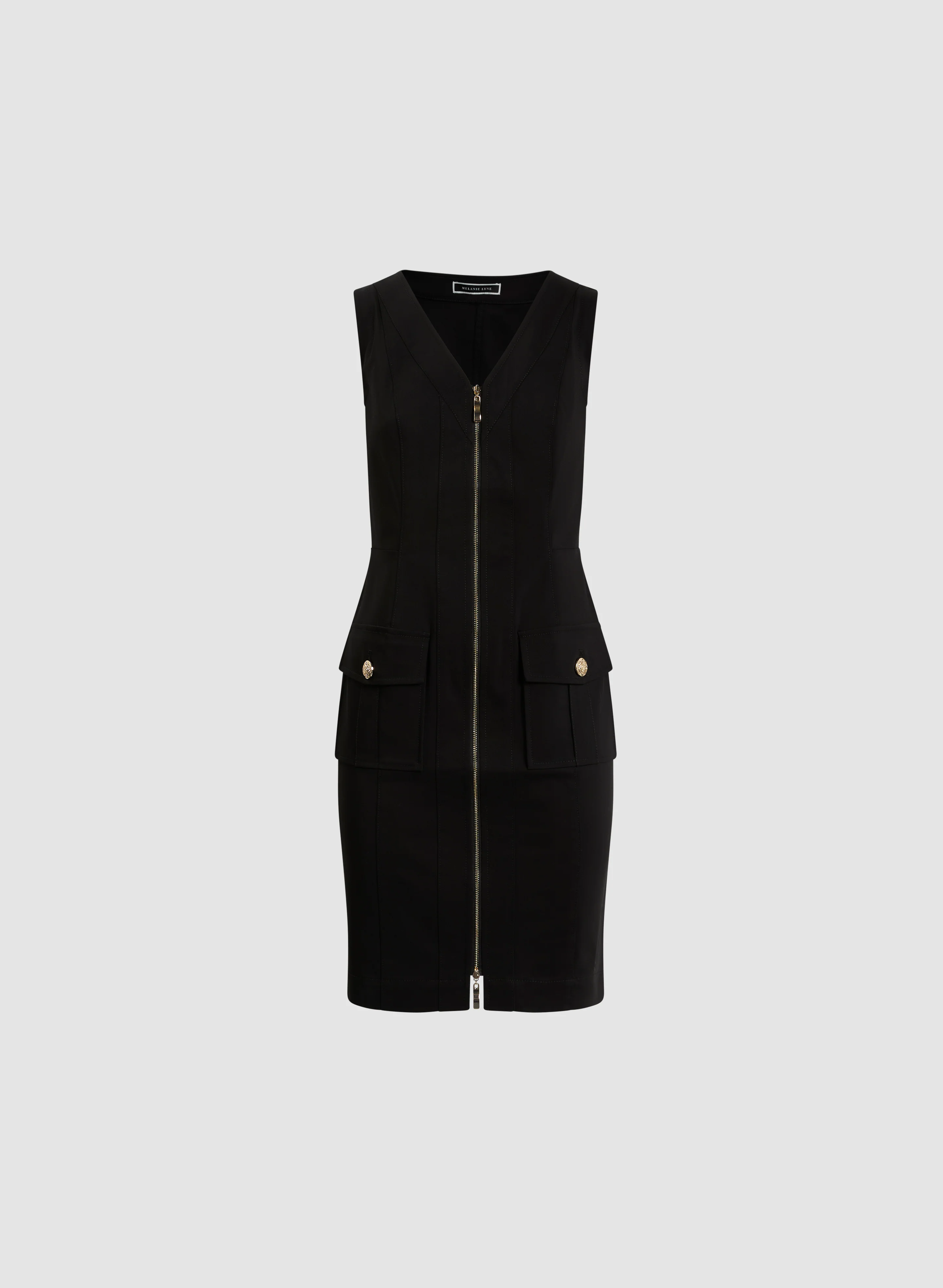 Short Zip-Front Dress - Image 5