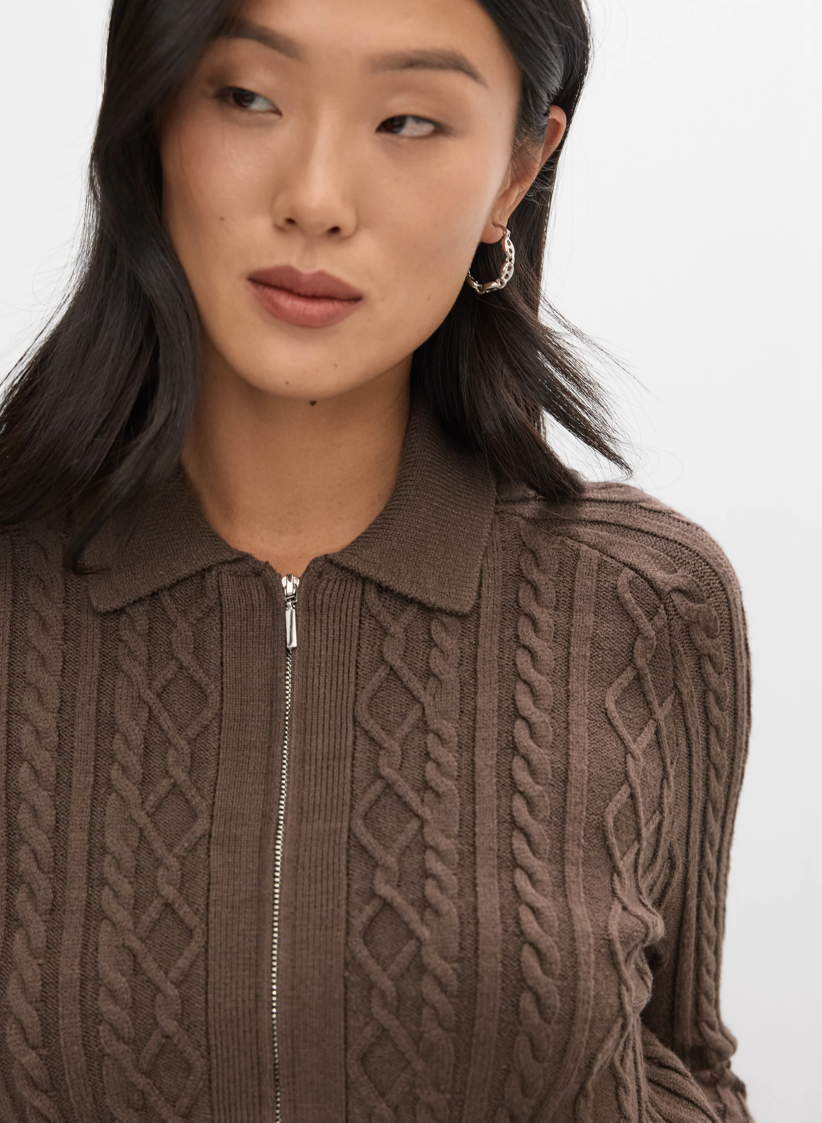 Zip-Up Cardigan - Image 2
