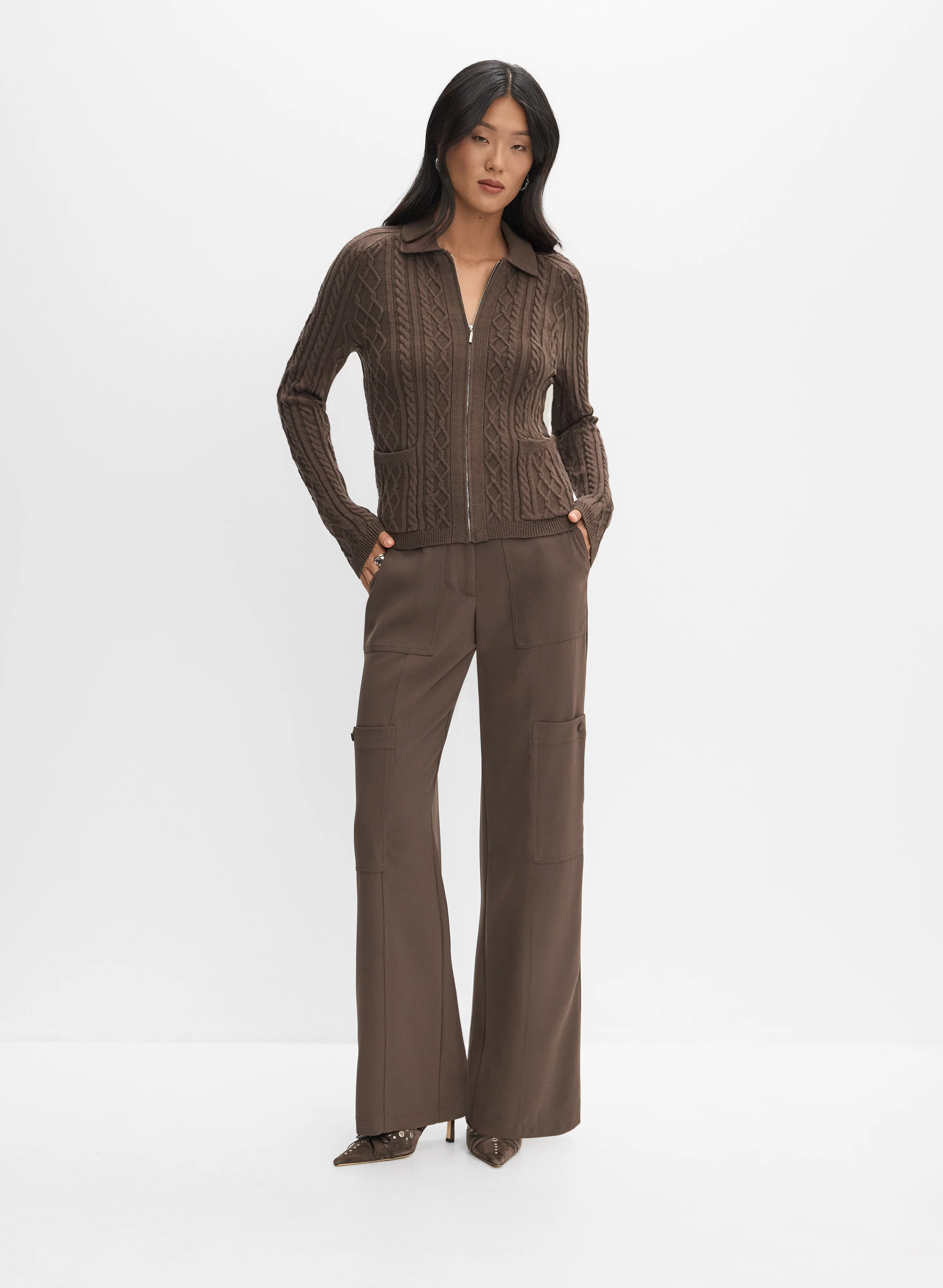Zip-Up Cardigan - Image 3